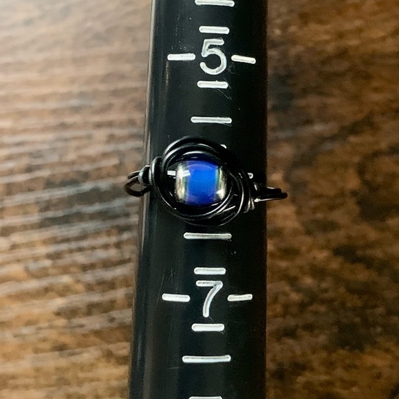 Goth Mood Handcrafted Ring - Picture 5 of 6